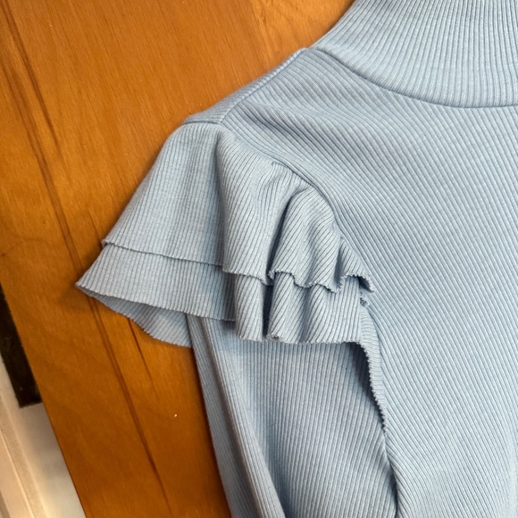 Anthropologie Ruffle Sleeve Top - Picture 2 of 4